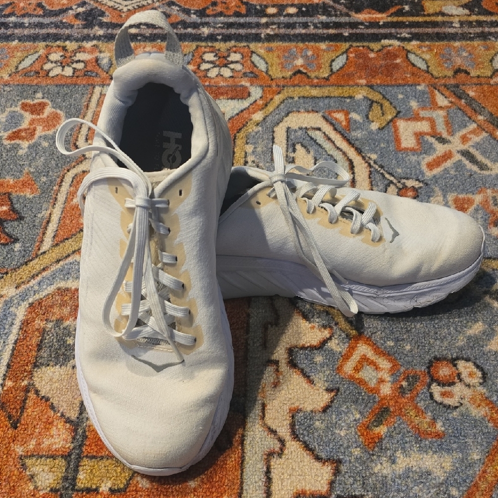 Hoka White Cream Sneakers W Mach 3